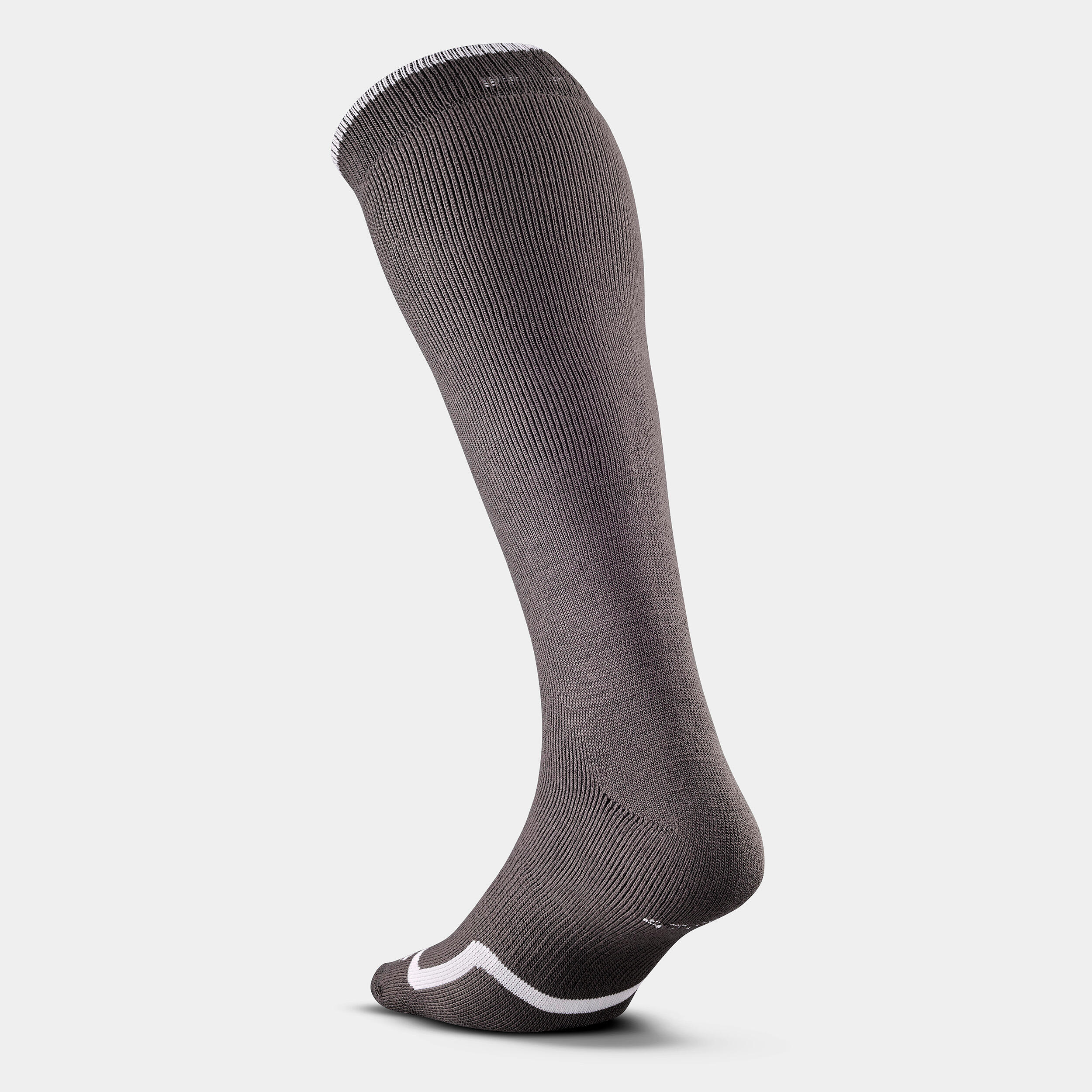 ADULT SKI AND SNOWBOARD SOCKS - 100 - GREY 4/7
