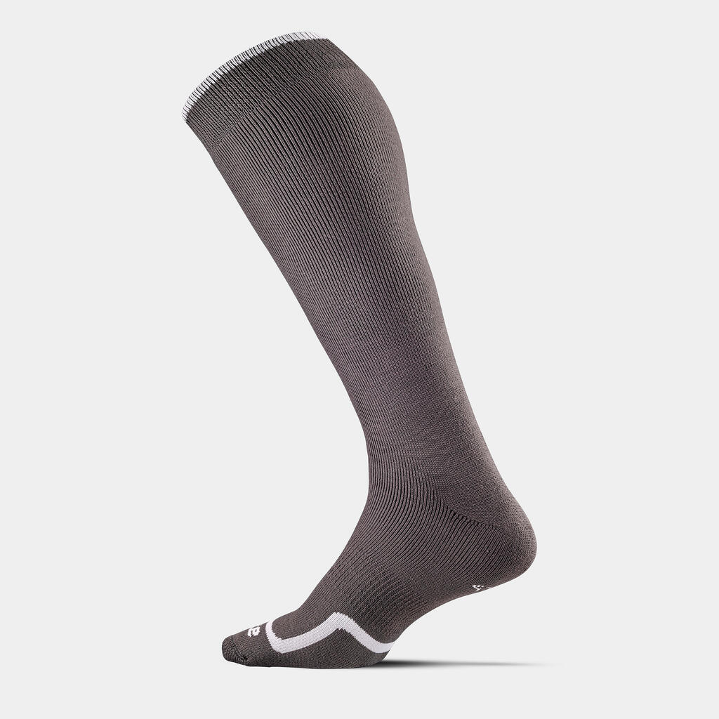 ADULT SKI AND SNOWBOARD SOCKS - 100 WARM - GREY