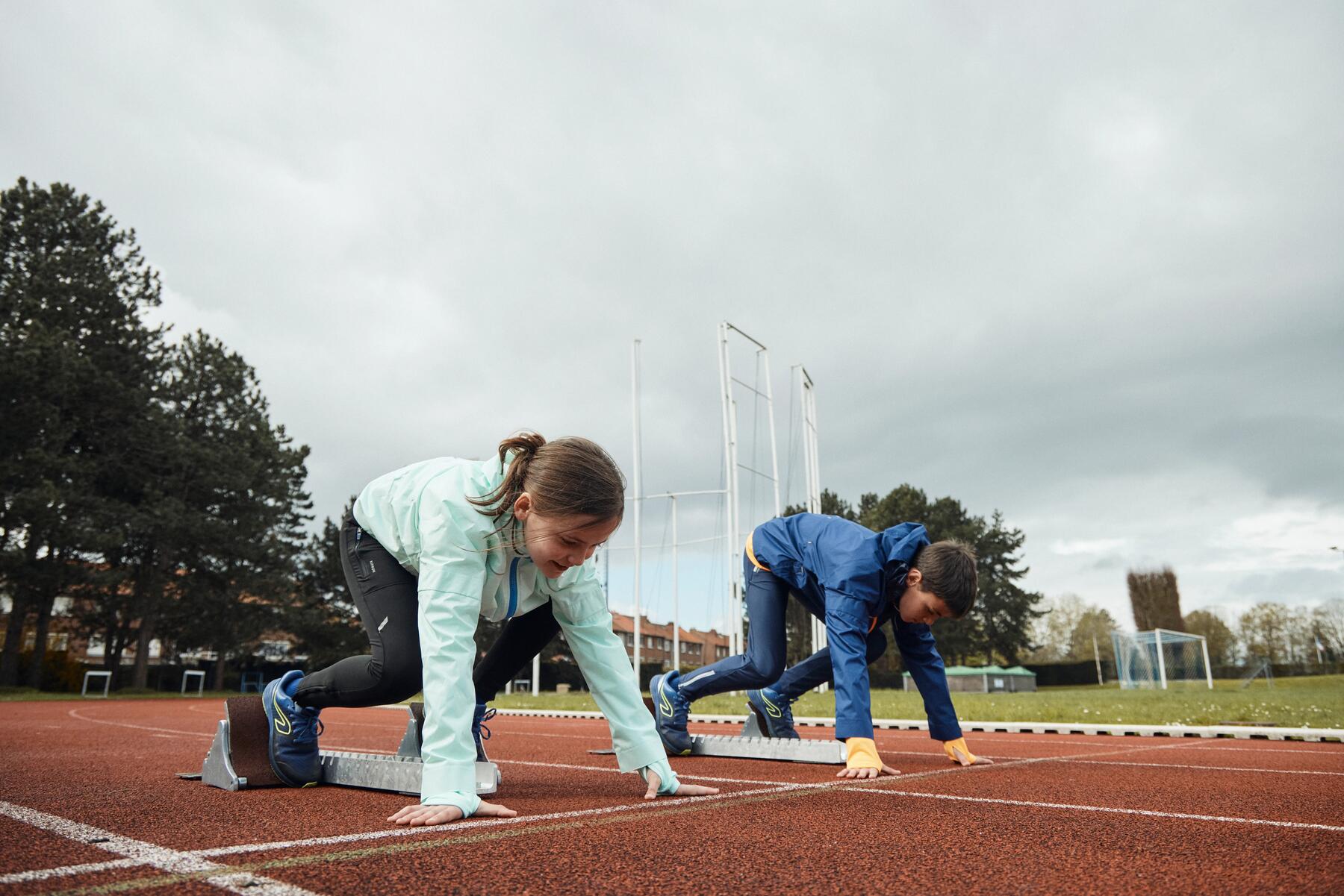 kids on a starting line