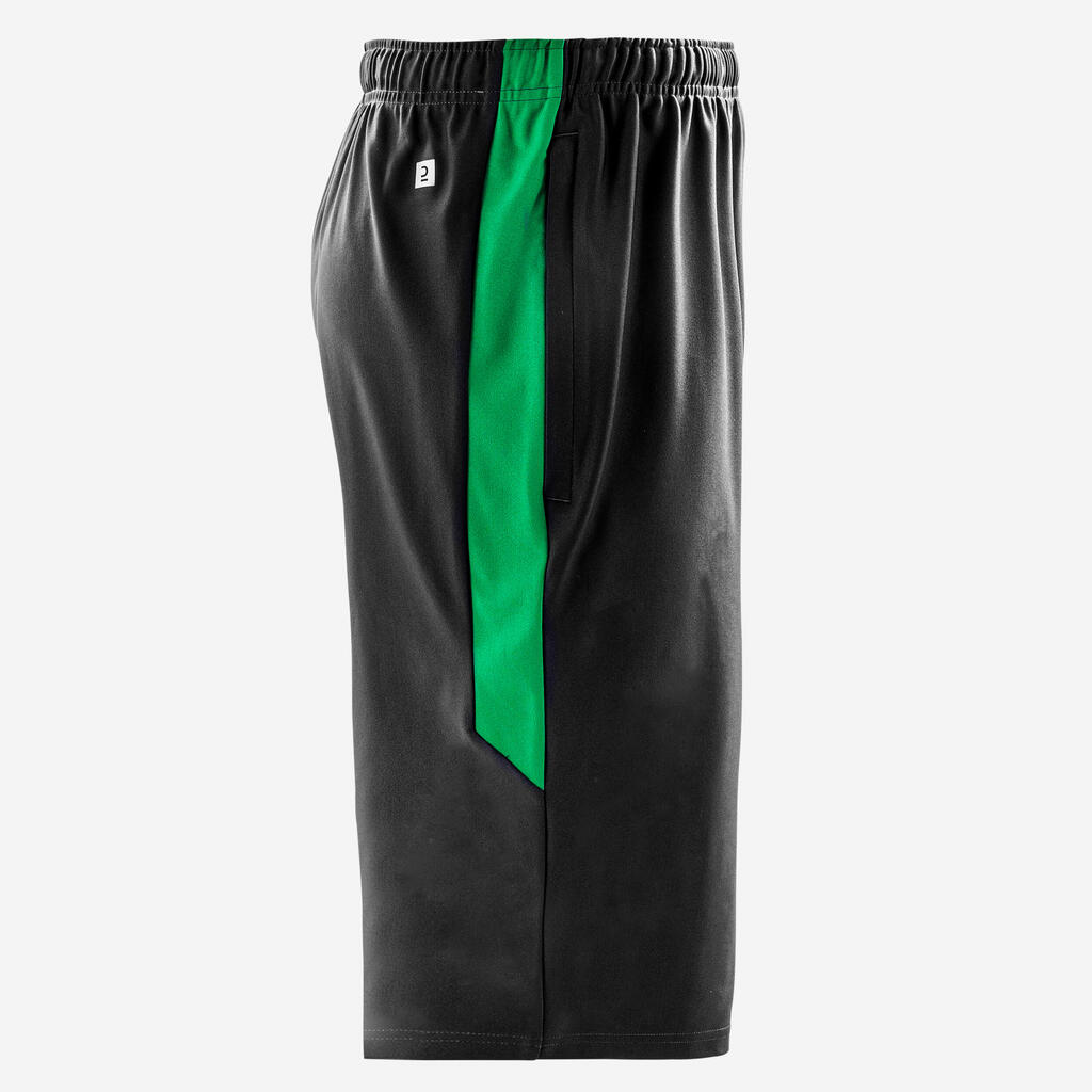 Futbalové šortky Viralto Club dlhé zeleno-sivé