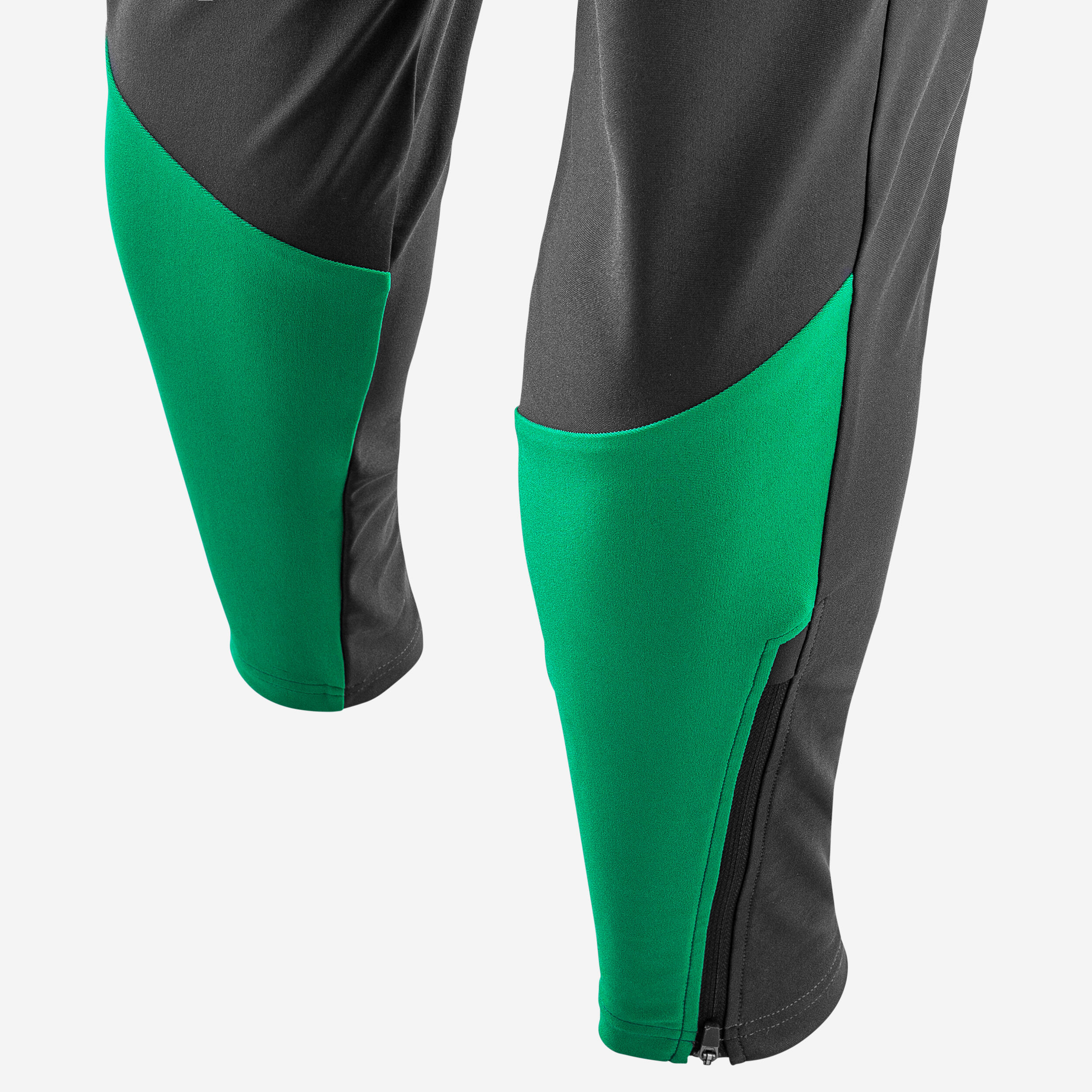 Pantalón de fútbol VIRALTO CLUB gris carbono y verde 6/17
