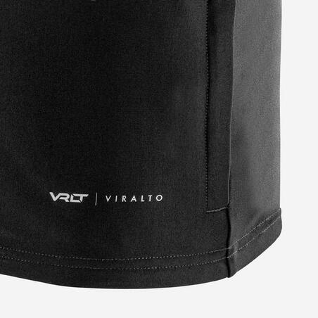 Кофта чоловіча Viralto Club з замком 1/2 для футболу сіра/зелена