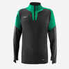 1/2-Zip Football Sweatshirt Viralto Club - Carbon Grey/Green