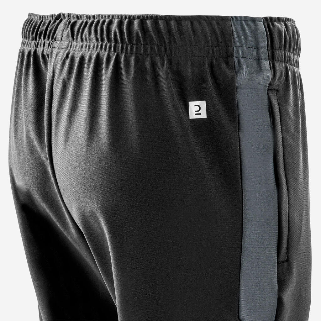 Pantalón de futbol gris carbono y negro Viralto Club