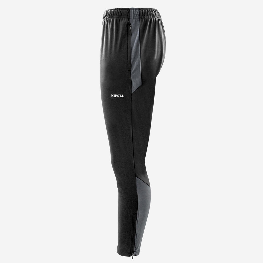 Pantalón de futbol gris carbono y negro Viralto Club