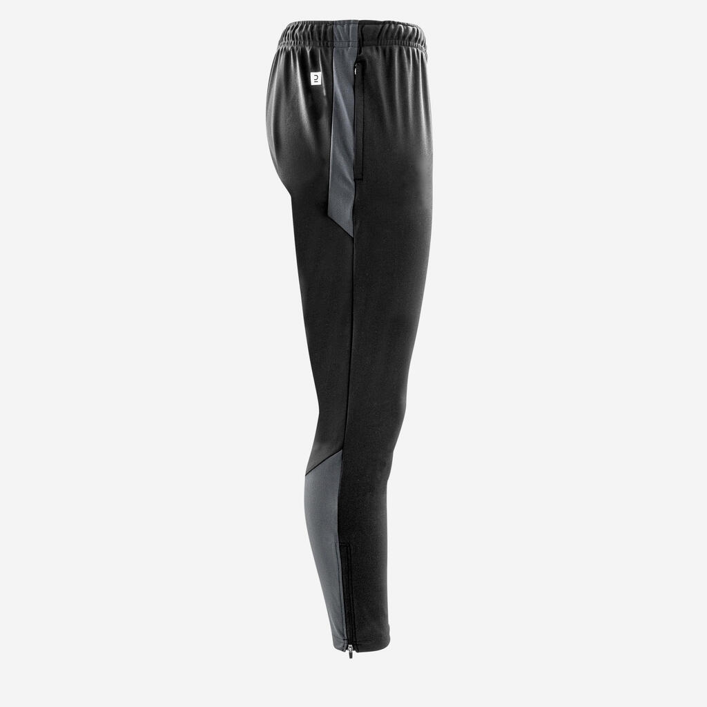 Pantalón de futbol gris carbono y negro Viralto Club