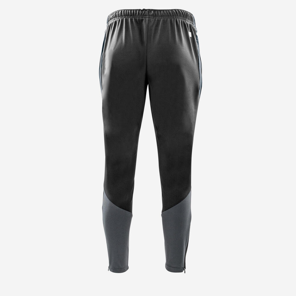 Pantalón de futbol gris carbono y negro Viralto Club