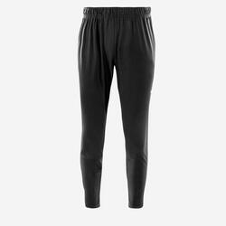 Pantalón de fútbol Niños Kipsta Viralto gris carbono y negro