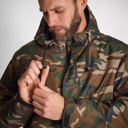 Chaqueta Caza Solognac 100 Hombre Camuflaje Halftone Impermeable Cálida