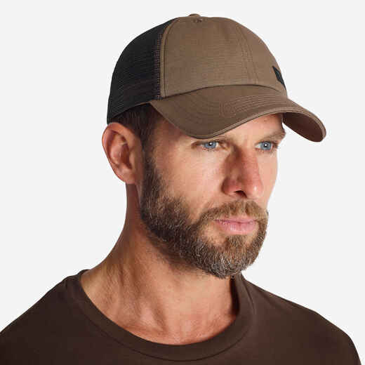 
      CASQUETTE TRUCKER BEIGE PATCH SOLOGNAC RESISTANT GEAR
  