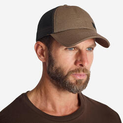 Gorra Caza SOlognac Trucker Adulto Beis Parche Resistent Gear