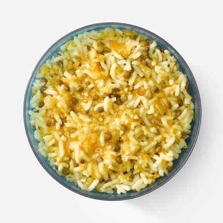 Sausai šaldytas vegetariškas ekologiškų ryžių ir lęšių troškinys „Dhal“, 110 g