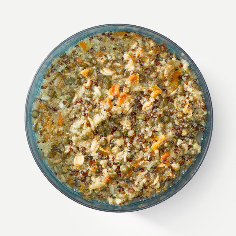 Comida deshidratada de camping vegetariana Quinoa con lentejas 120 gr Forclaz