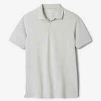 Men’s golf cotton short-sleeved polo shirt - MW500 Light grey