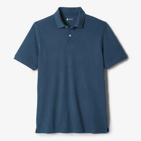 Men’s golf cotton short-sleeved polo shirt - MW500 Slate blue