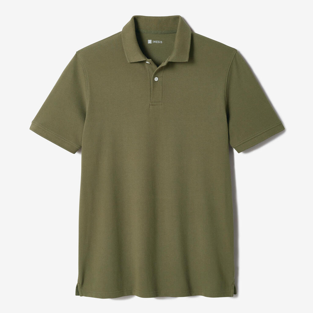 Golf cotton short sleeve polo shirt beige