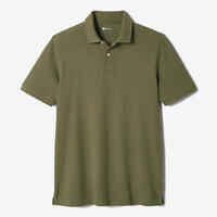 Men's golf cotton short-sleeved polo shirt - MW500 Khaki