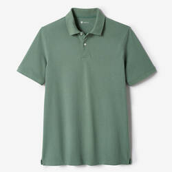 Men's golf cotton short-sleeved polo shirt - MW500 Green