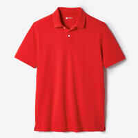 Men’s golf cotton short-sleeved polo shirt - MW500 Red