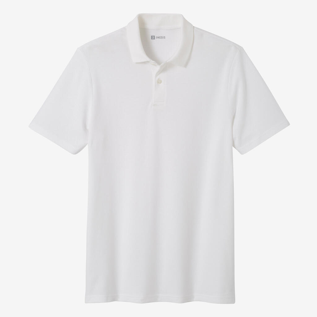 Golf cotton short sleeve polo shirt beige