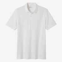 Men’s golf cotton short-sleeved polo shirt - MW500 White
