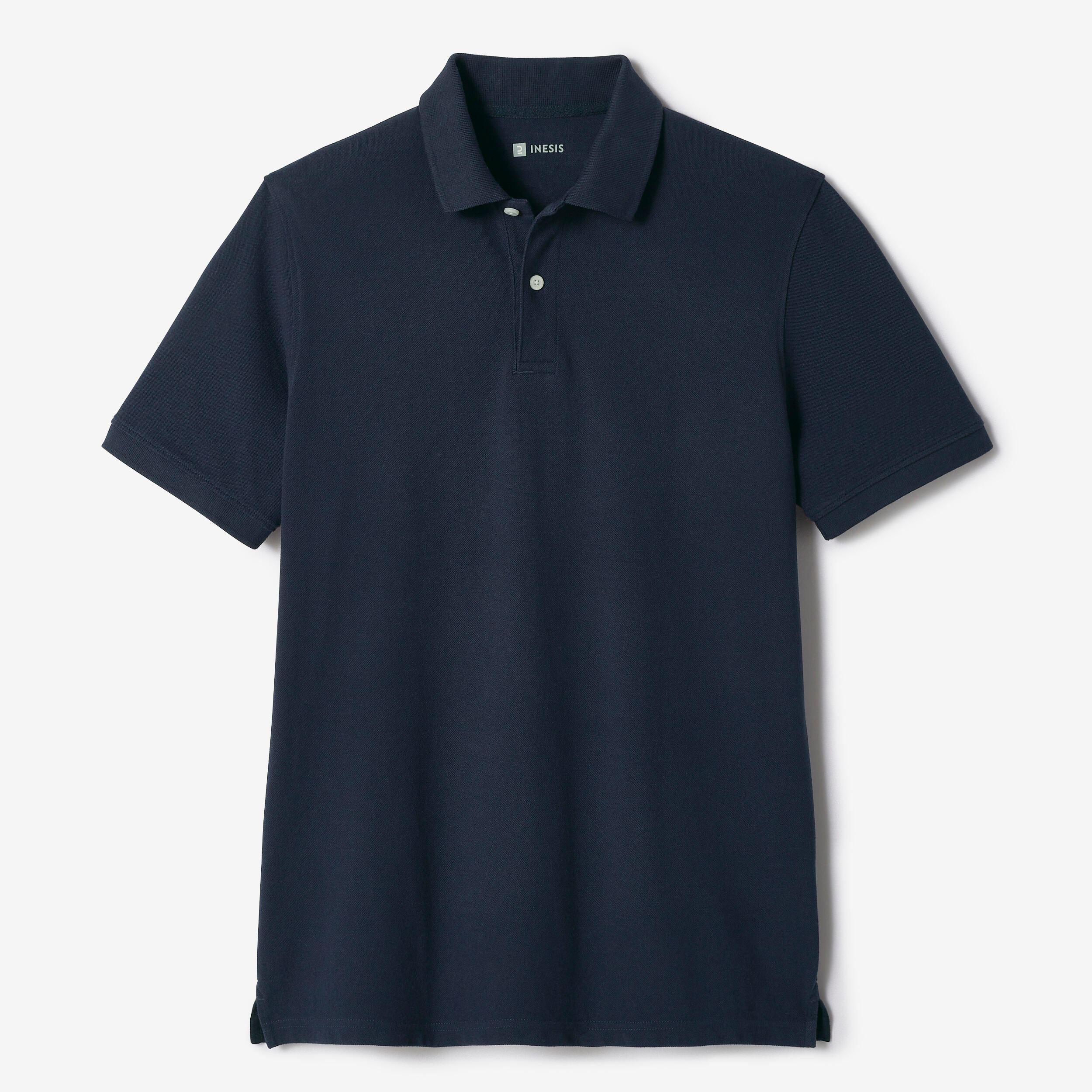 Polo de golf em algodão poliéster manga curta Homem - MW500 azul marinho 6/6