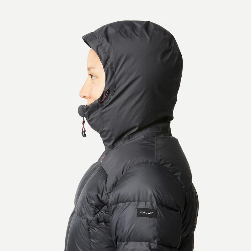 Doudoune en duvet de trek montagne avec capuche - MT900 -18°C - Femme