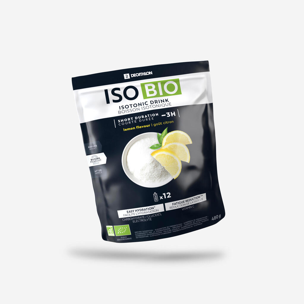 Ekološki izotonični napitek v prahu, limona, ISO ORGANIC 480 g