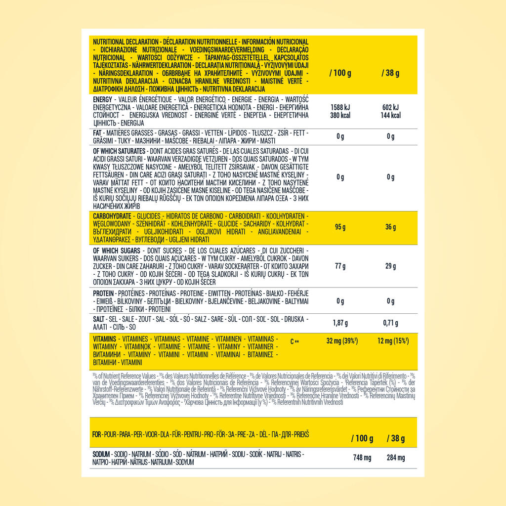 Bioloģisks izotonisks dzēriens, 480 g, ar citronu garšu