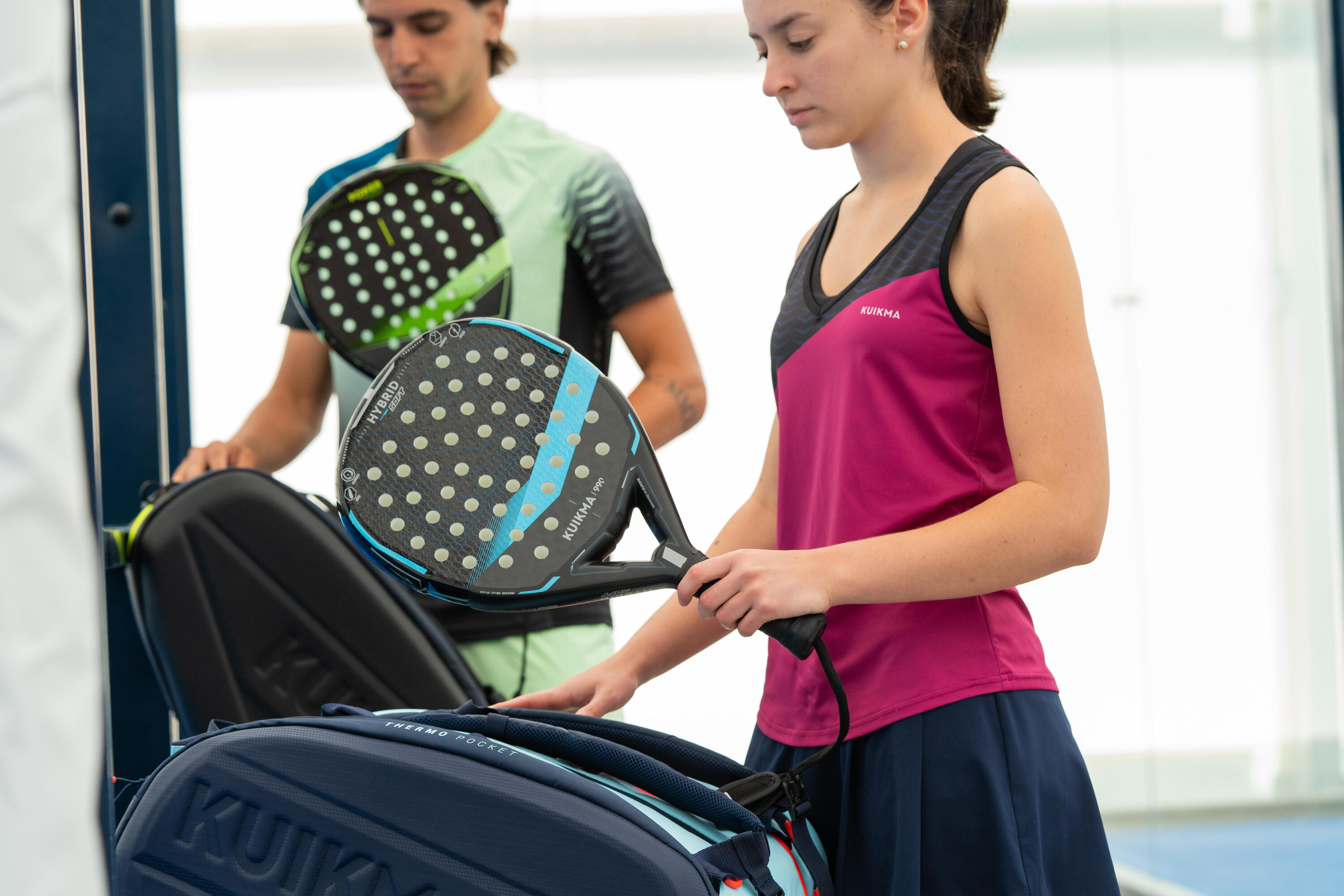 Débardeur de padel technique et respirant Femme-900 Violet 8/10