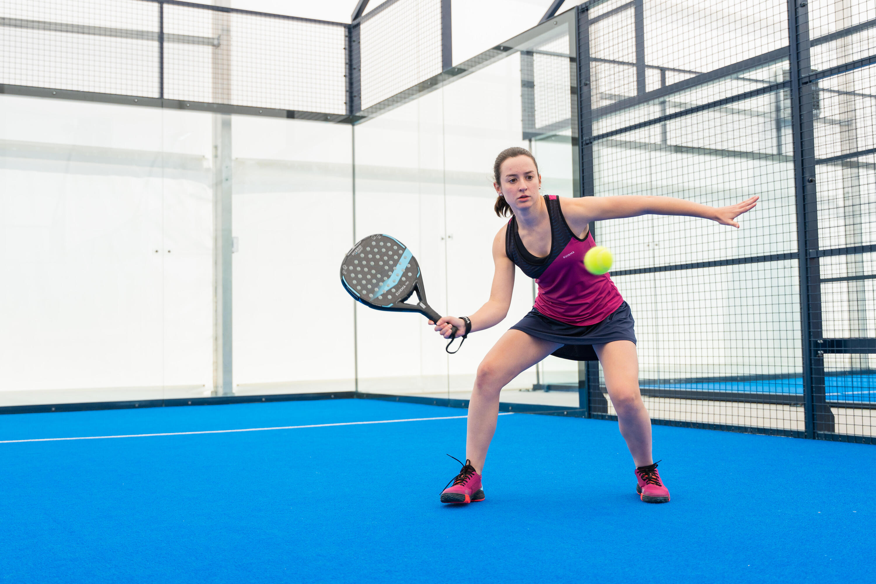 Débardeur de padel technique et respirant Femme-900 Violet 9/10