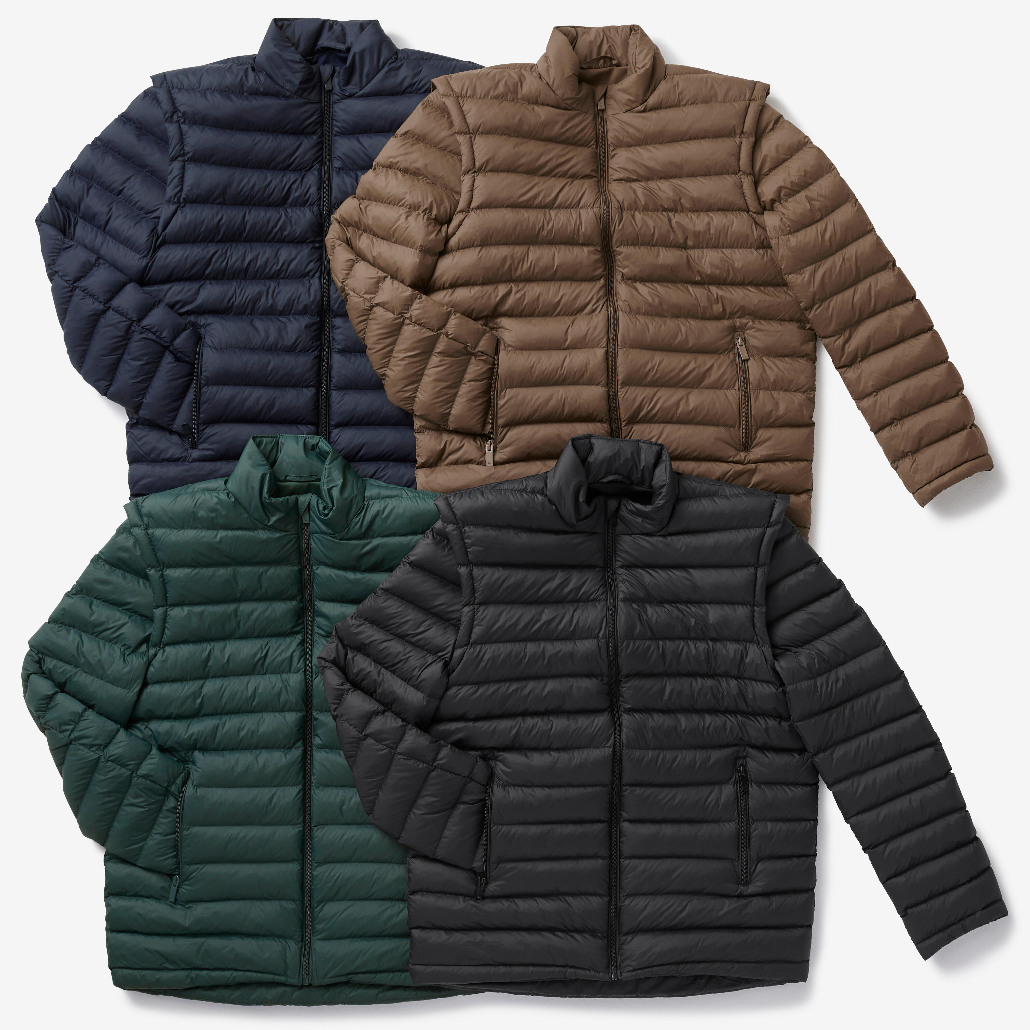 INESIS Pánska prešívaná bunda CW900 Heatflex zelená 3XL · záber 9