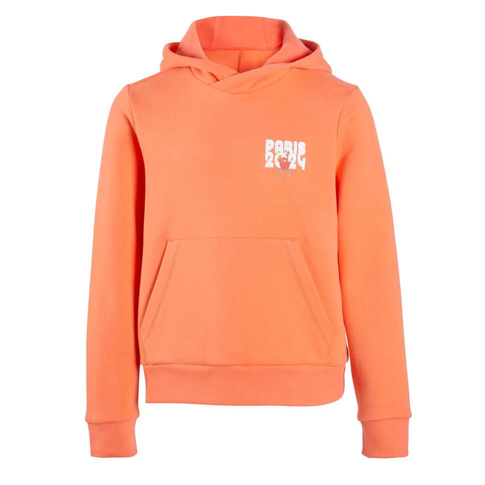 Sweat Les Mascottes de Paris 2025 Enfant Corail MASCOTTE PARIS 2025