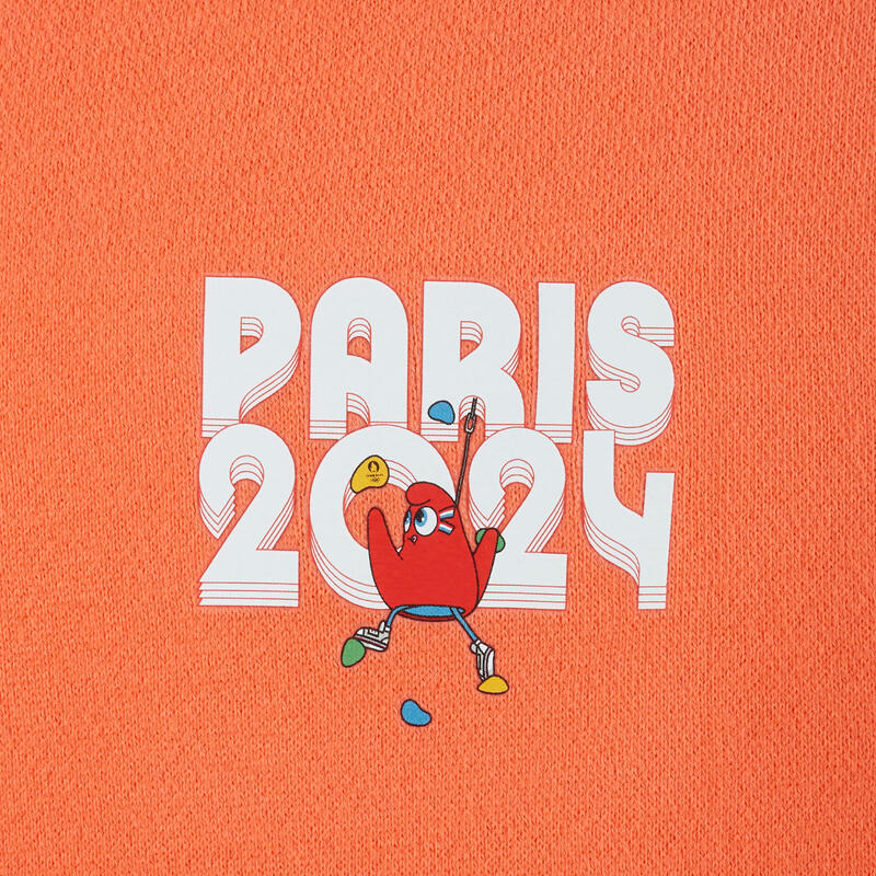 Sweat Les Mascottes de Paris 2024 Enfant Corail