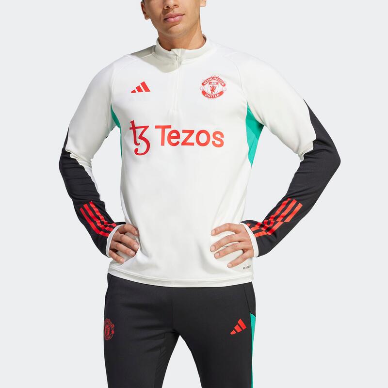 Camisola de Treino Futebol Fecho 1/4 Manchester United Adulto Época 2023/2024