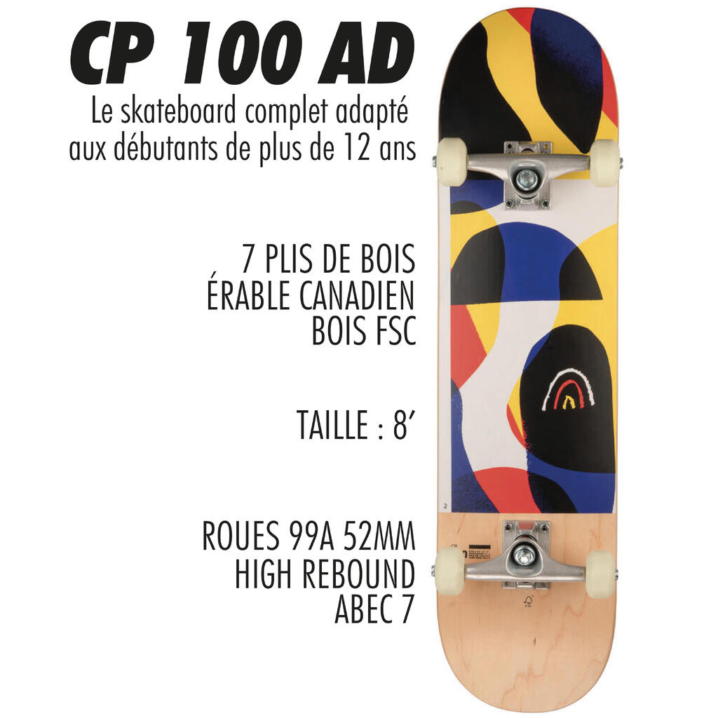 Kompletný skateboard CP100 javor FSC veľkosť 8