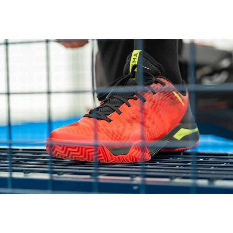 Scarpe padel uomo PS 590 rosso-nero