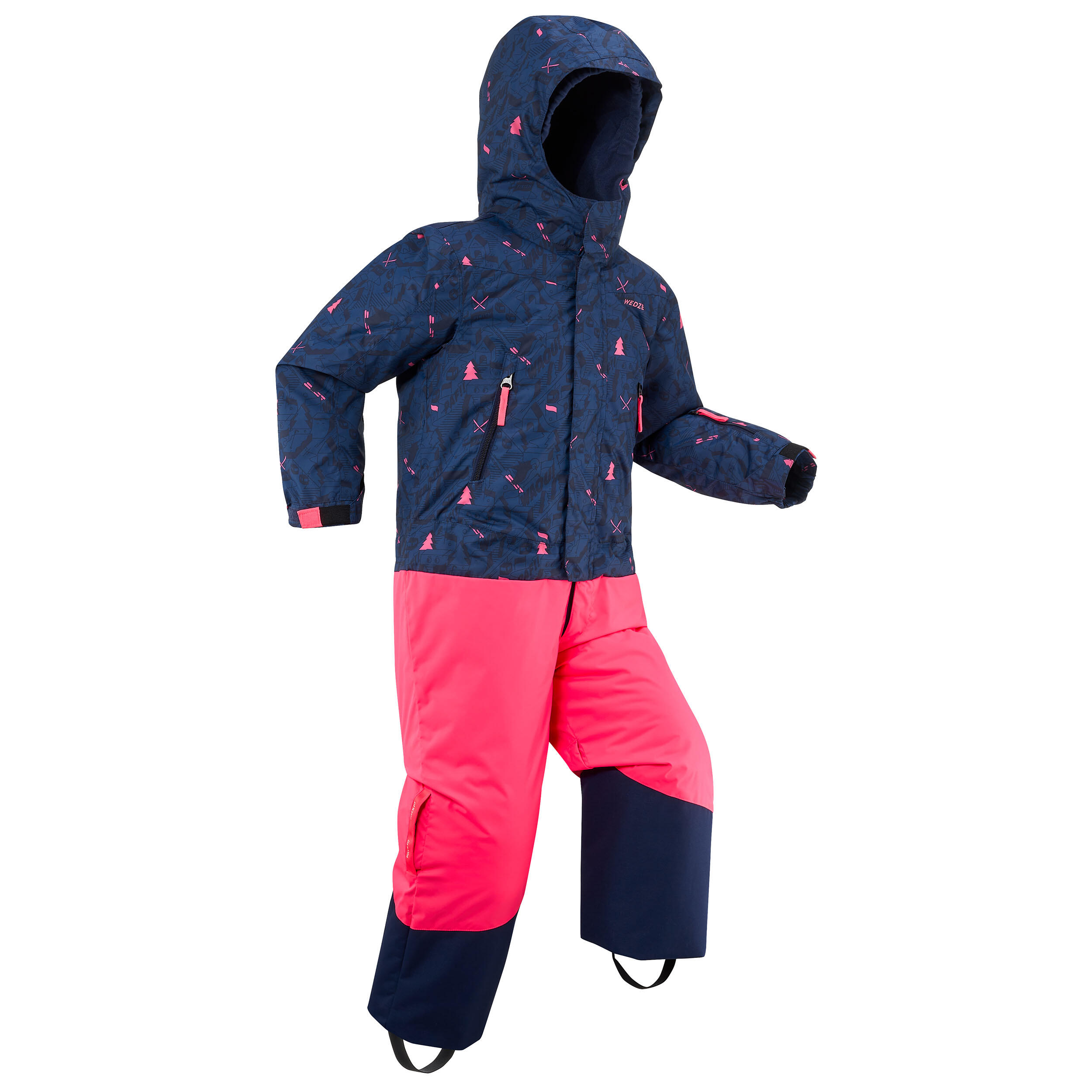 Combinaison de ski enfant chaude et imperm able PNF 500 Rose et