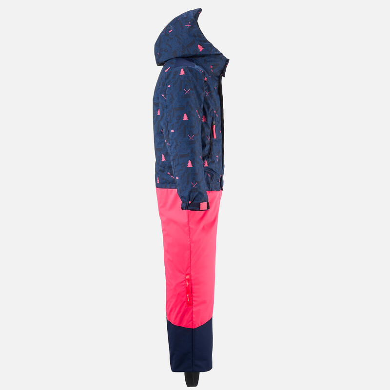 Combinaison de ski enfant chaude et imperméable PNF 500 - Rose et bleue