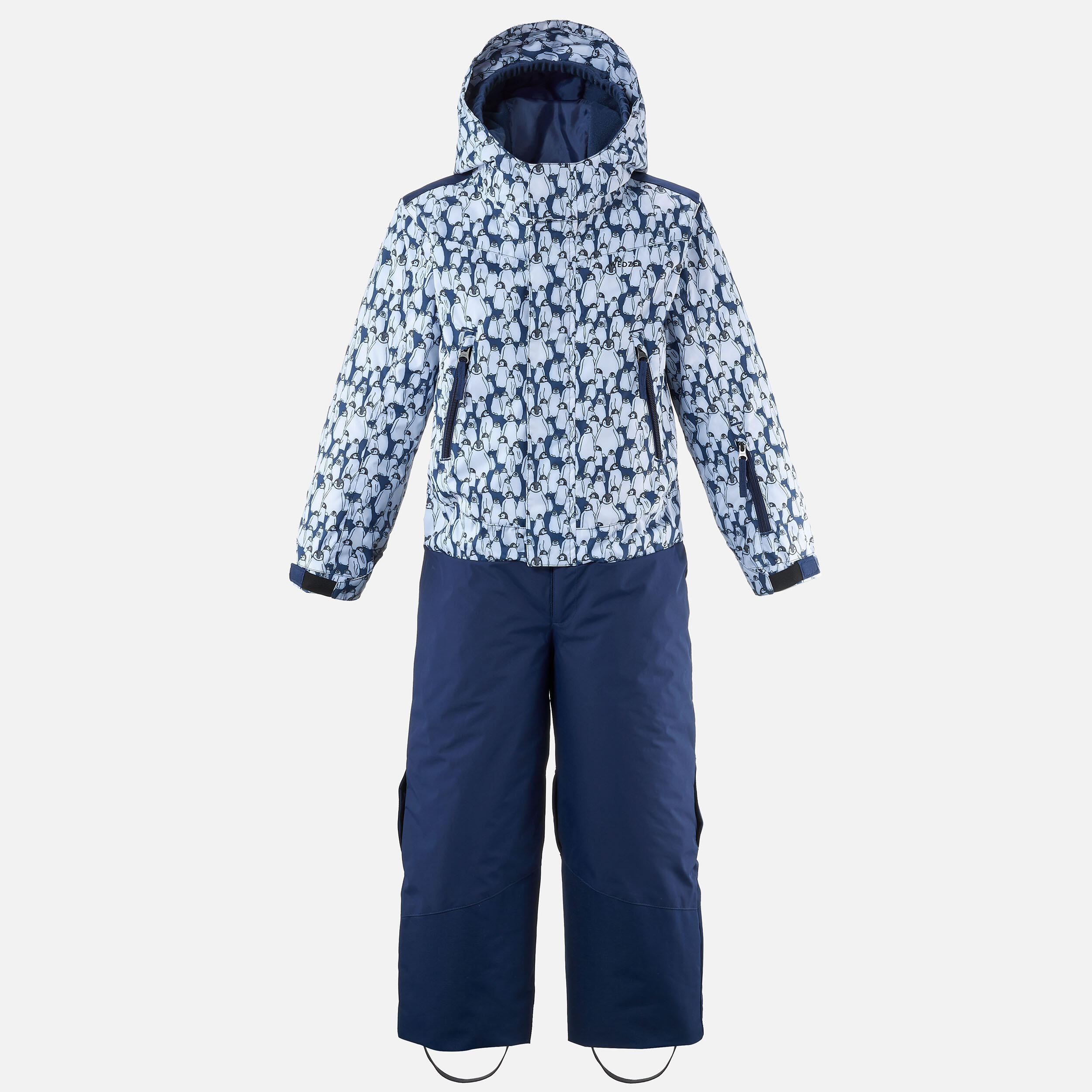 Kids’ Warm and Waterproof Ski Suit PNF 500 - Penguins 8/8