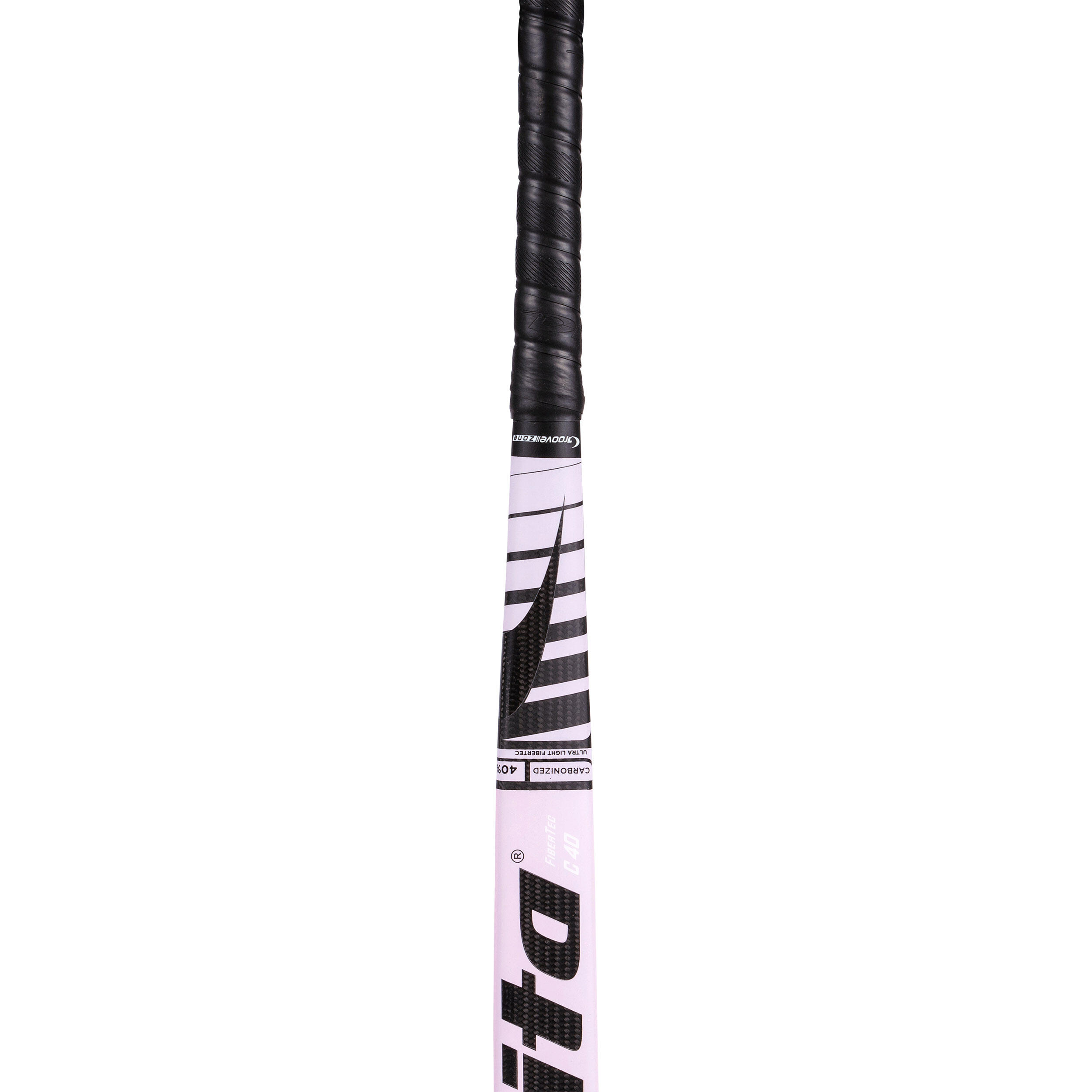 Feldhockeyschläger Erwachsene Low Bow 40% Carbon FiberTecC40 hellrosa 8/8