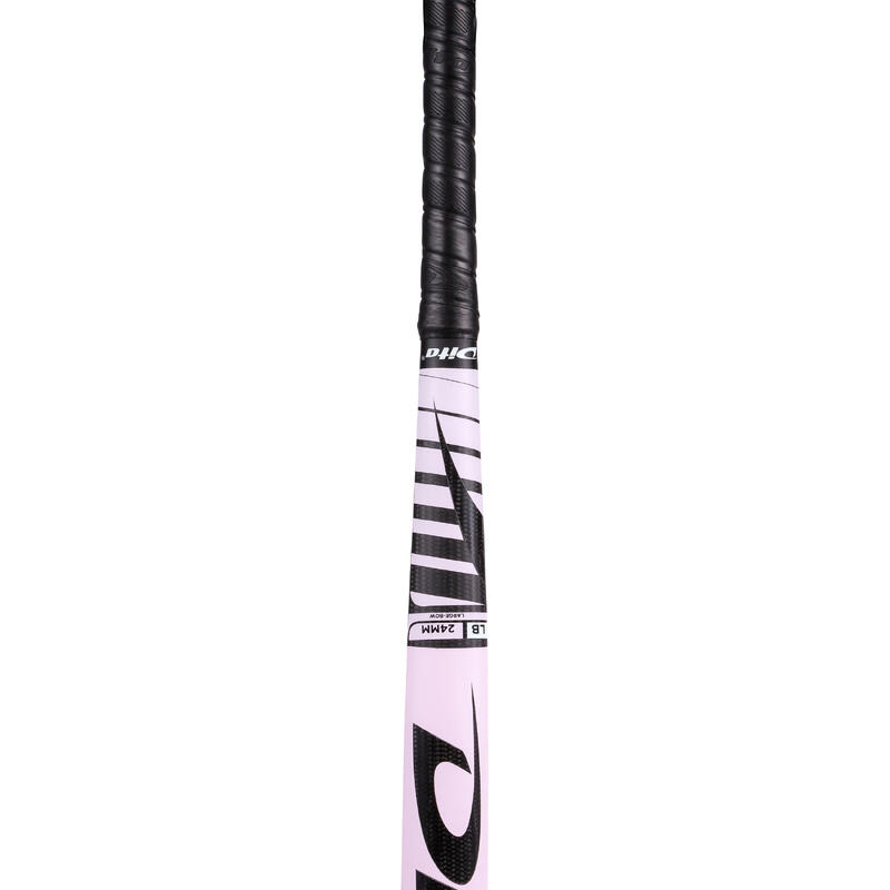 Stick de hockey/gazon adulte confirmé low bow 40% carbone FiberTecC40 rose clair