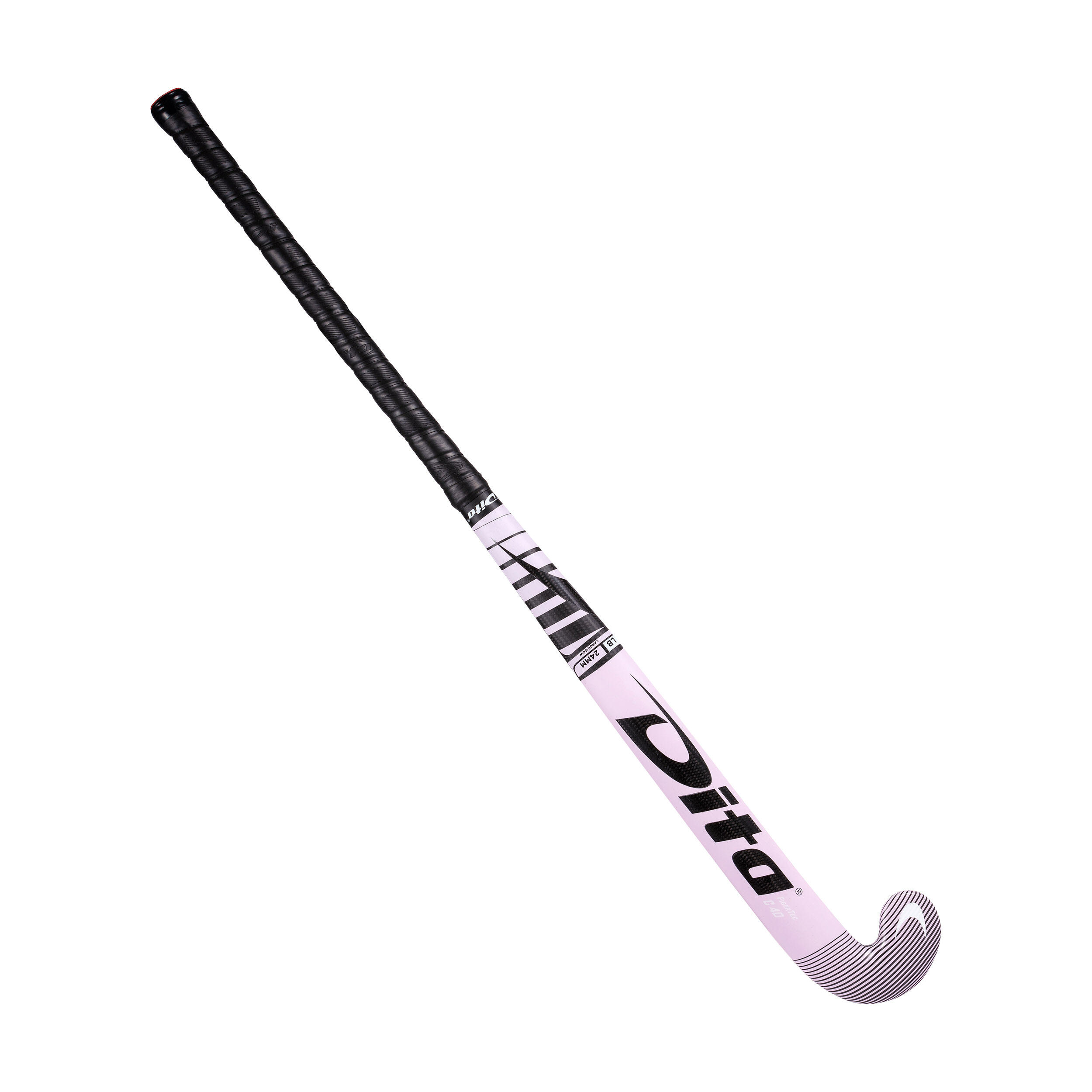 Adult confirmed low bow field hockey stick 40% carbon FiberTecC40 light pink