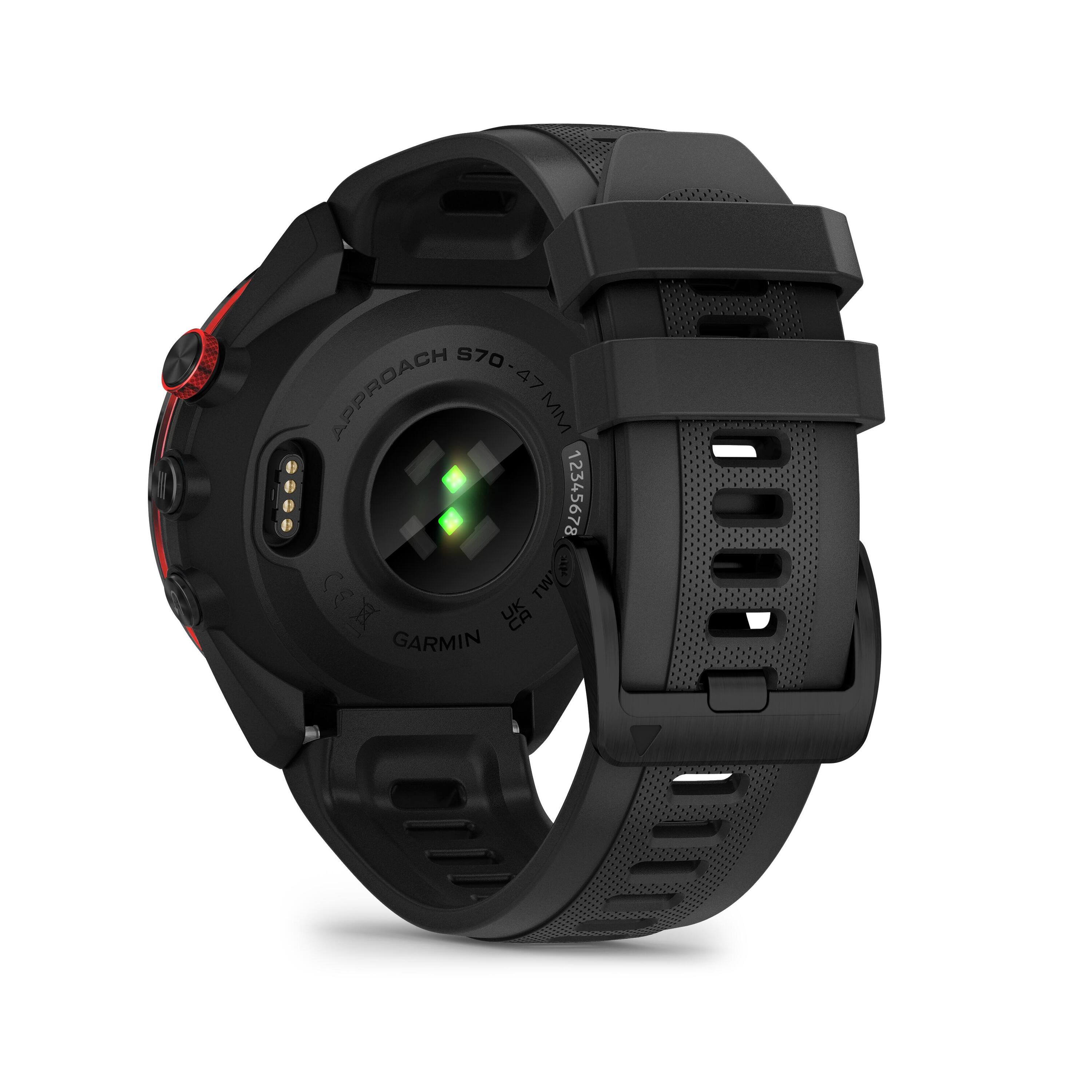 GOLF GPS WATCH 47mm - GARMIN APPROACH S70 BLACK 4/5