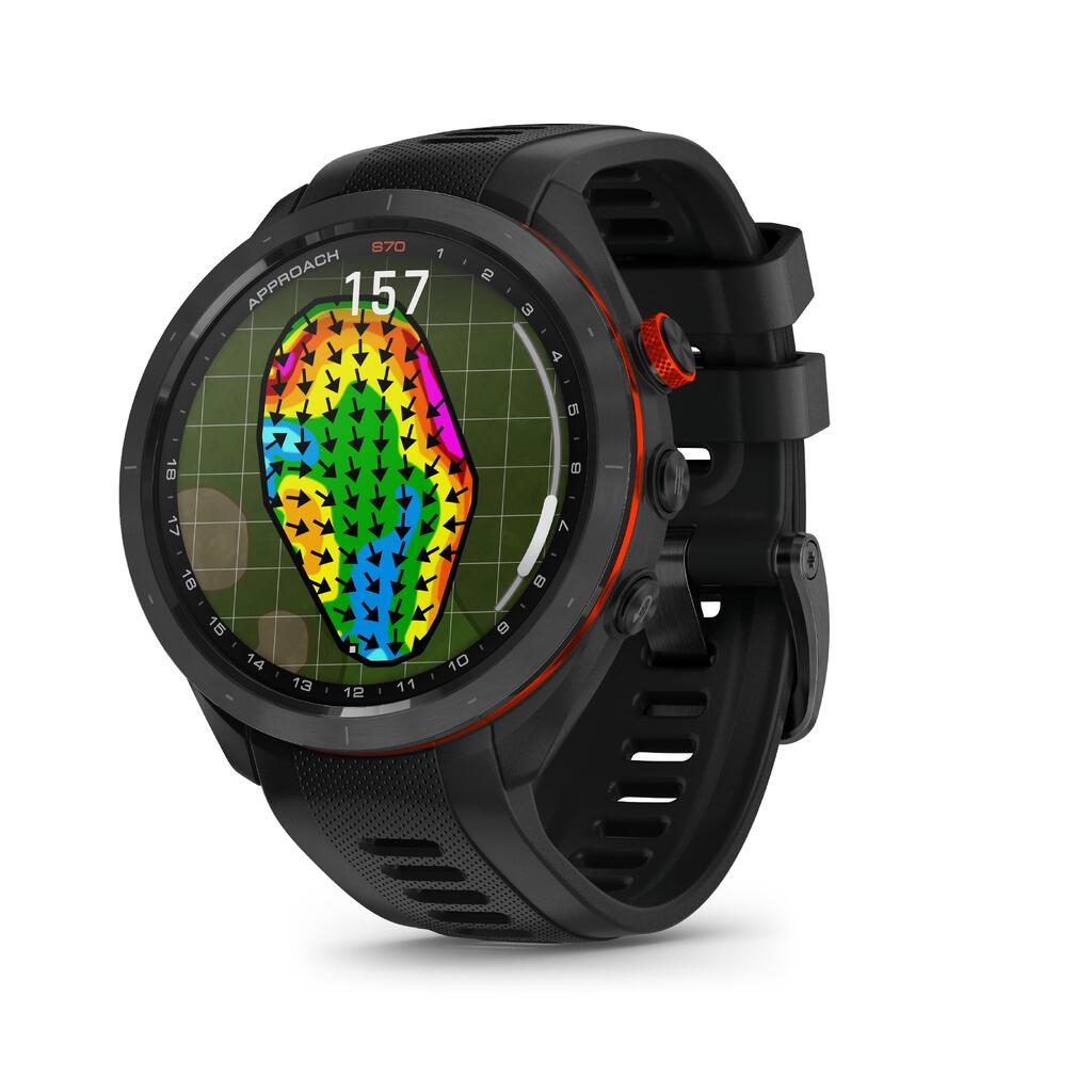 ČRNA GPS URA ZA GOLF 47mm - GARMIN APPROACH S70 