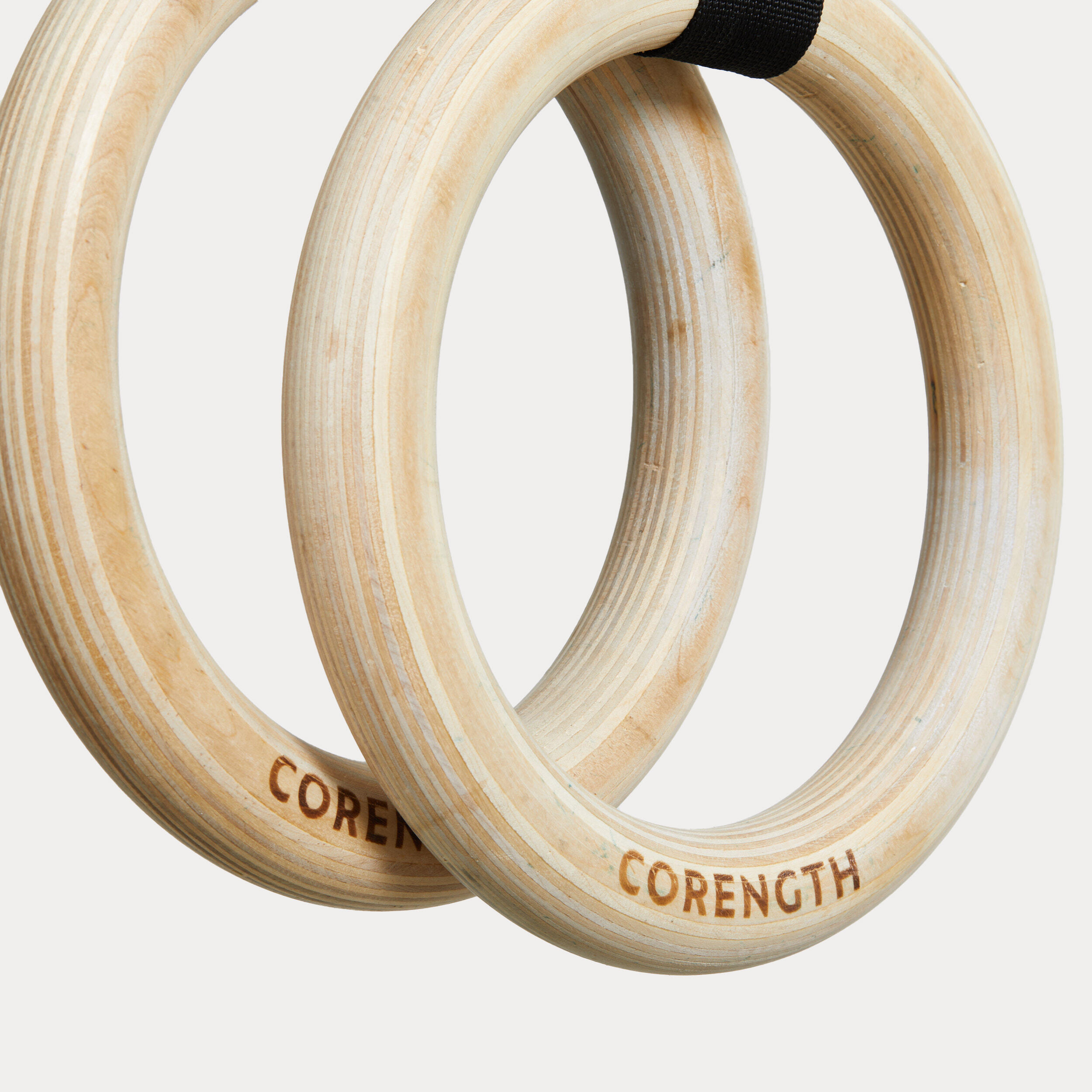 Cross Training Fitness Rings Wood CORENGTH Decathlon