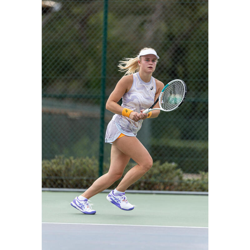 Damen Tennis Top - Match lila/Grafik