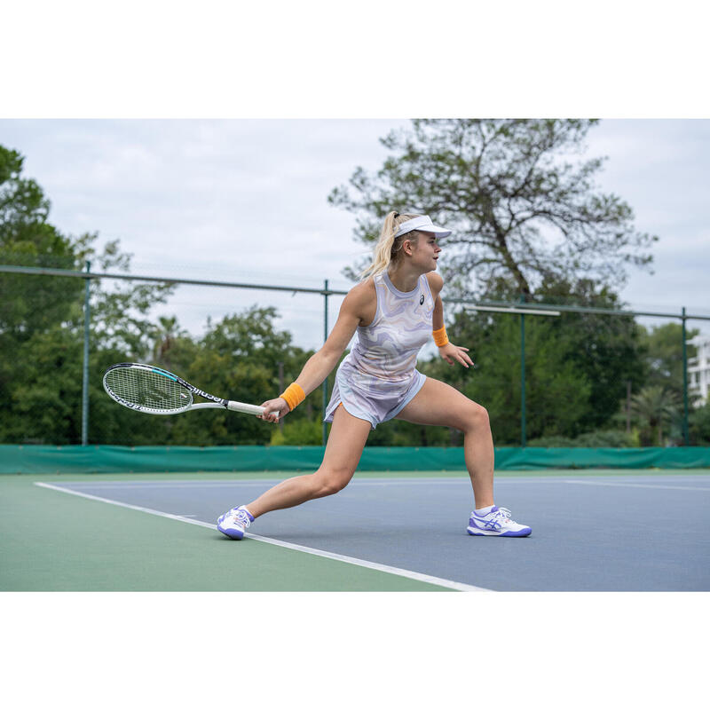 Damen Tennis Top - Match lila/Grafik