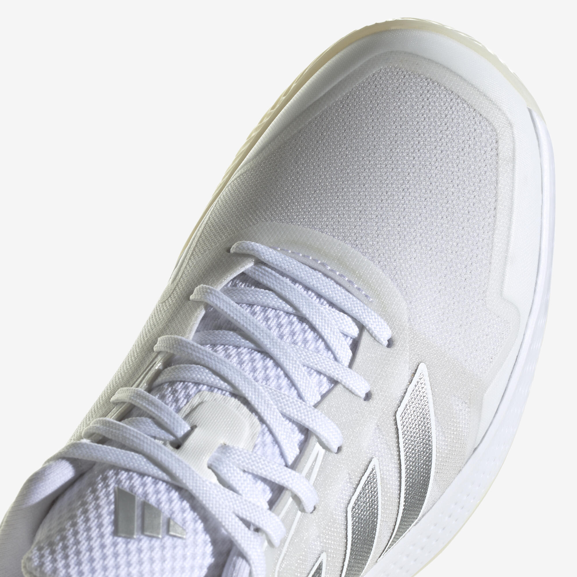 Women's Clay Court Tennis Shoes Defiant Speed - White/Silver 8/8