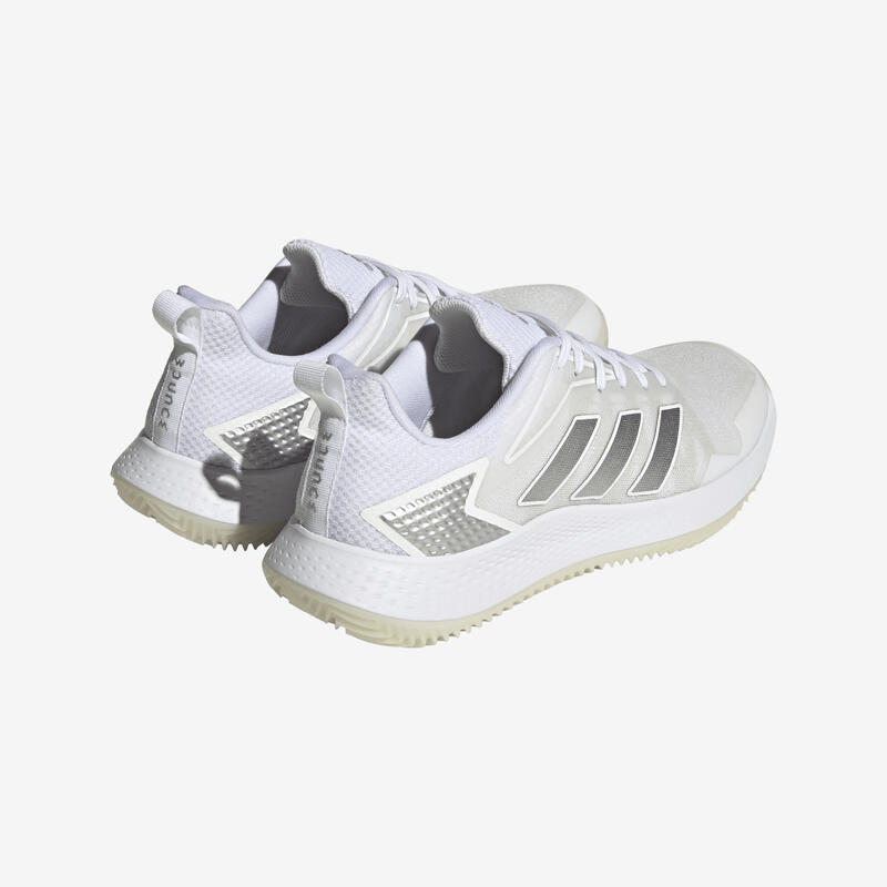 Chaussures de tennis Femme terre battue - Defiant Speed blanc argent